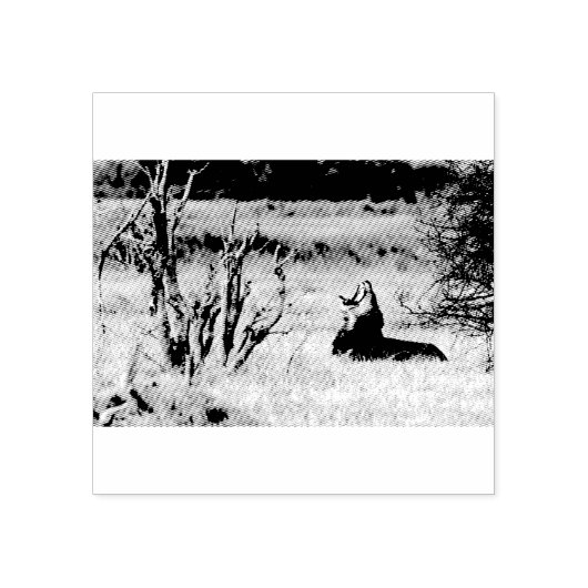 Löwe Gummistempel (Prägung)