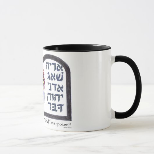 Löwe hat gebrüllt tasse (Rechts)