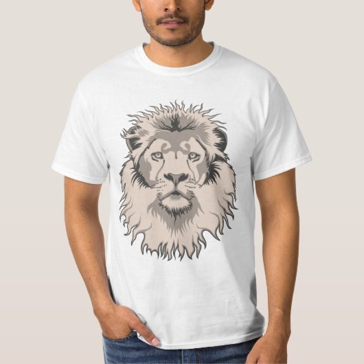 Löwe-Hauptwert-T - Shirt (Vorderseite)