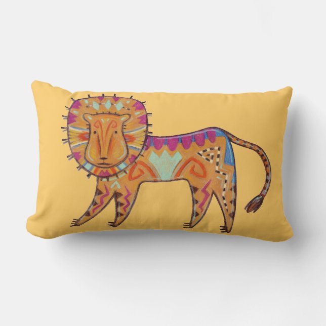 Löwe-Herz Lendenkissen (Vorderseite)