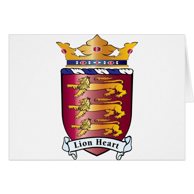 Löwe-Herz-Wappen (Vorderseite (Horizontal))
