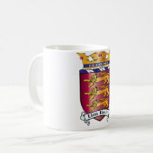 Löwe-Herz-Wappen Kaffeetasse (Vorderseite Links)