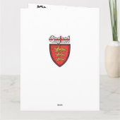 Löwe-hölzernes Schild Englands drei Karte (Rückseite)