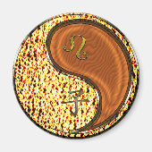 Löwe & Holzohrat Magnet (Vorne)