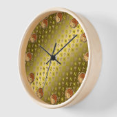 Löwe & Holzohratte Uhr (Winkel)