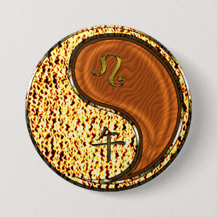 Löwe & Holzpferd Button