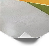 Löwe im geometrischen Abstrakten Kunststil Poster (Ecke)