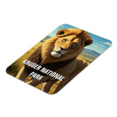 Löwe im Kruger Nationalpark Südafrika Magnet (Linke Seite)