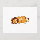 Löwe im Schlaf Postkarte (Vorderseite)