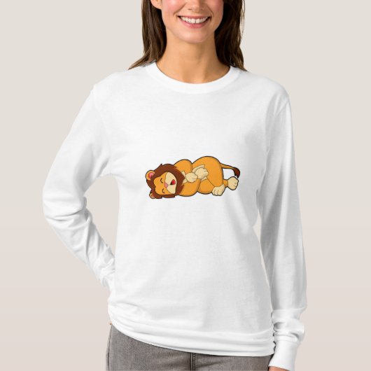 Löwe im Schlaf T-Shirt (Vorderseite)