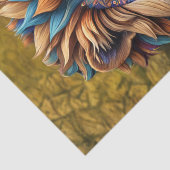 Löwe im Strudel für Decoupage Seidenpapier (Detail)