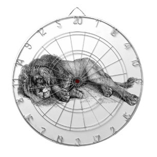 Löwe im Vektor-Modus Dartscheibe