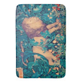 Löwe im Wald, William Morris Badematte (Vorderseite Vertikal)