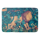 Löwe im Wald, William Morris Bath Mat Badematte (Vorderseite)