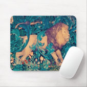 Löwe im Wald, William Morris Mousepad (Mit Mouse)
