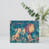 Löwe im Wald, William Morris Postkarte (Stehend Vorderseite)