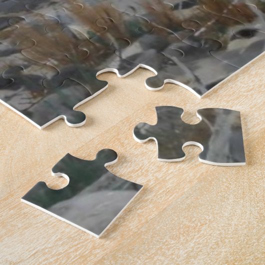 Löwe in den Bergen (von Richard Friese) Puzzle (Seite)