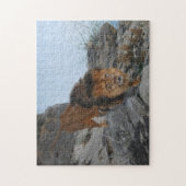 Löwe in den Bergen (von Richard Friese) Puzzle (Vertikal)