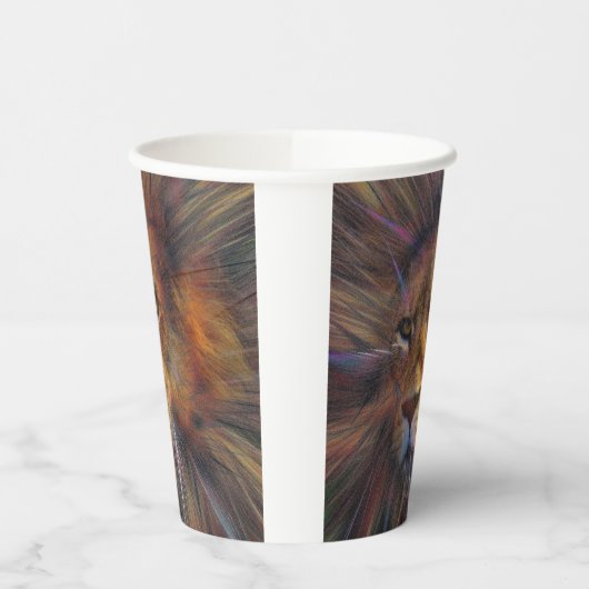 Löwe in den Gallery Paper Cups Pappbecher (Links)