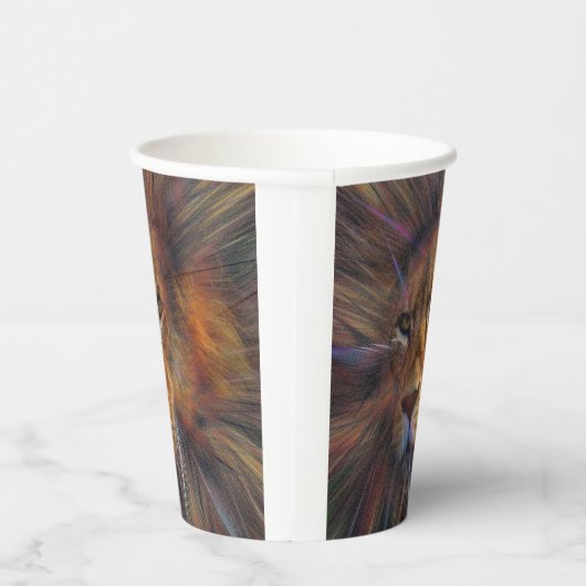 Löwe in den Gallery Paper Cups Pappbecher (Rechts)