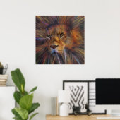 Löwe in der Galerie Poster (Heimbüro)