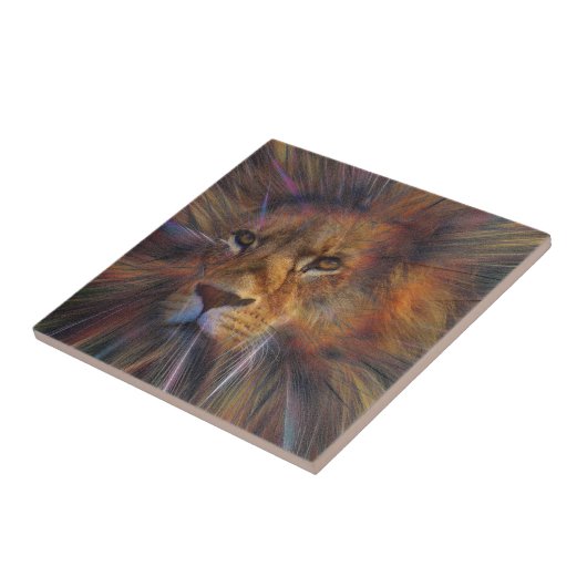 Löwe in der Gallery Keramik Tile Fliese (Seite)