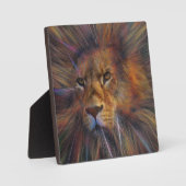 Löwe in der Gallery Plaque mit Easel Fotoplatte (Vorderseite)