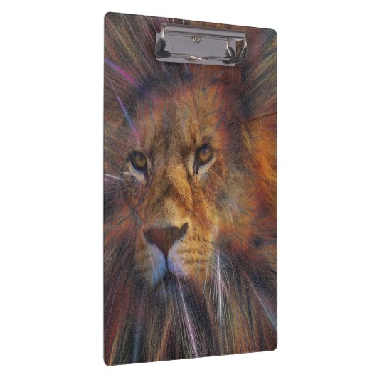 Löwe in der Gallery-Zwischenablage Klemmbrett (Rechts)