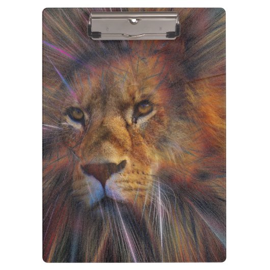 Löwe in der Gallery-Zwischenablage Klemmbrett (Vorderseite)