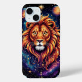 Löwe in der kosmischen Sternengalaxie Case-Mate iPhone Hülle (Rückseite)