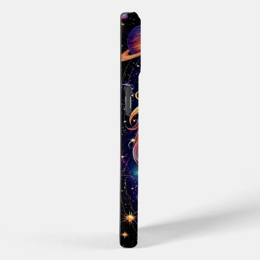 Löwe in der kosmischen Sternengalaxie Case-Mate iPhone Hülle (Rückseite / Rechts)