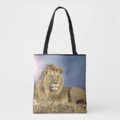 Löwe in der Safari-Tasche Tasche (Vorderseite)