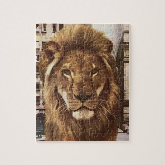 Löwe in der Stadt Puzzle (Vertikal)