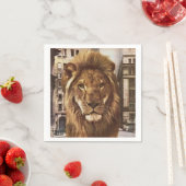 Löwe in der Stadt Serviette (Beispiel)
