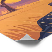 Löwe in der Wildnis Poster (Ecke)