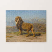 Löwe in einer Bergwelt | Rosa Bonheur Puzzle (Horizontal)