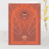 Löwe in einer Gefahr Karte (Gelbe Blume)