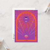 Löwe in einer Gefahr Karte (Vorderseite/Rückseite Beispiel)