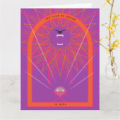 Löwe in einer Gefahr Karte (Gelbe Blume)