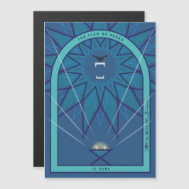 Löwe in einer Gefahr Magnetkarte