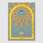 Löwe in einer Gefahr Magnetkarte (Vorderseite)