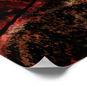 Löwe in Flammen Poster (Ecke)