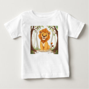 Löwe in Forest Delight Baby T-shirt