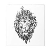 Löwe in Kronen Notizblock (Vorderseite)