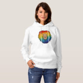 Löwe in Regenbogenfarben Hoodie (Vorne ganz)