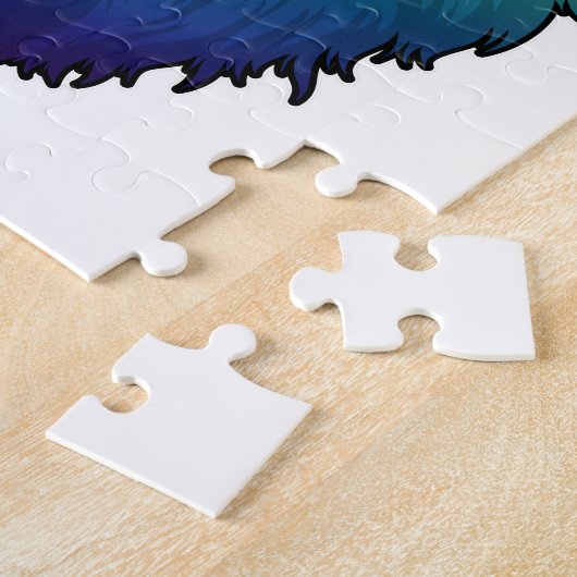 Löwe in Regenbogenfarben Puzzle (Seite)