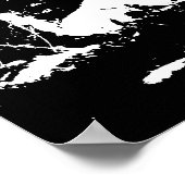 Löwe in Schwarz und Weiß Poster (Ecke)