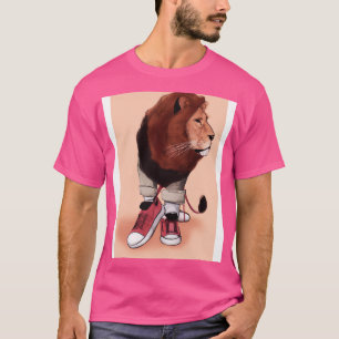 Löwe in Sneakers T-Shirt