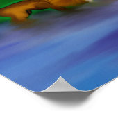 "Löwe in Wasser" Poster (Ecke)