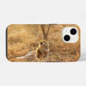 Löwe iPhone 14 Hülle (Rückseite (Horizontal))